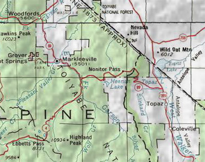 East Fork Carson Directions