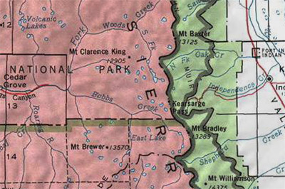 Rae Lakes Directions