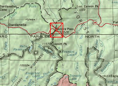 East Fork Carson Directions