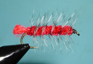 Red/Grizzly Woolly Worm