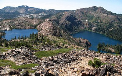 Penner and Culbertson Lake from Snort Hill