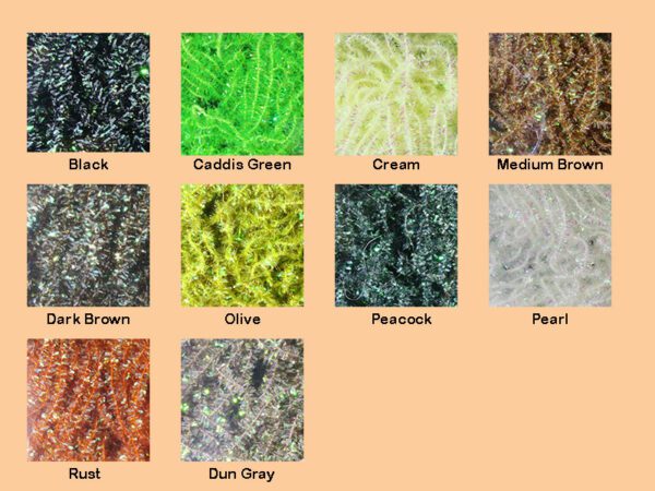 Midge Cactus Chenille Color Chart