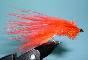 Randy's Belly Boat Fly, Hot Orange