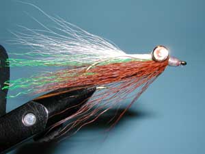 Brown/White Clouser Deep Minnow