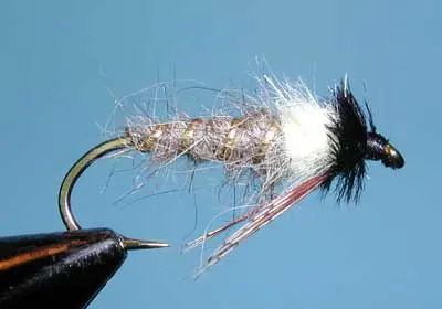 Peeking Caddis, Creamy Gray