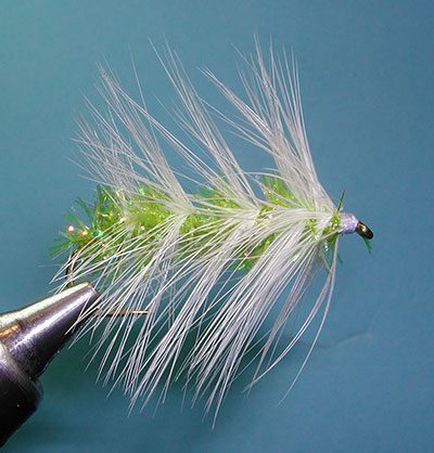 Chartreuse/White Estaz Woolly Worm