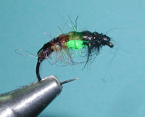 Golden Stone, Chartreuse & Black Czech Nymph