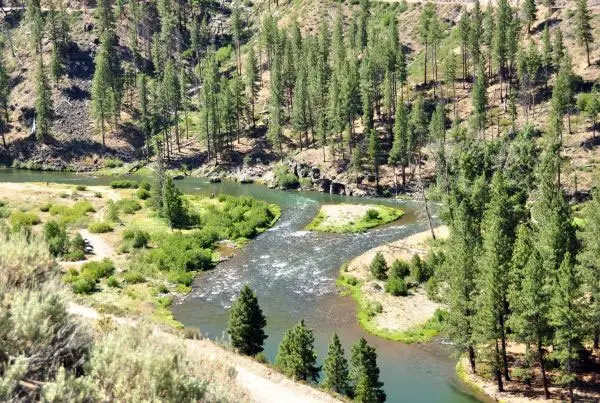 Downstream of Hangman's Bridge