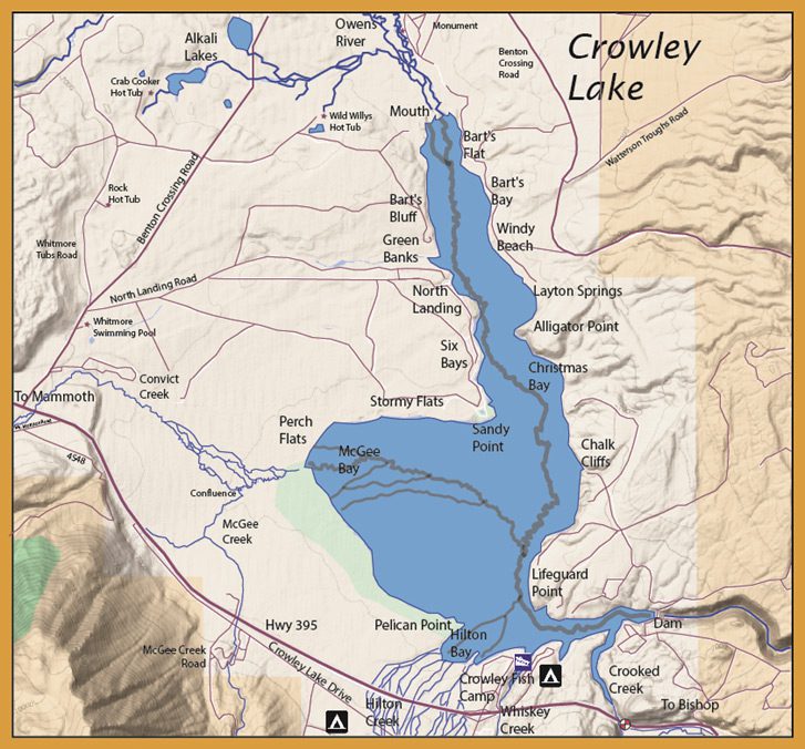 Crowley Lake Map