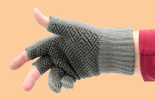 Nirvana Knitted Fishing Gloves 3 Cut Fingers - Image 2