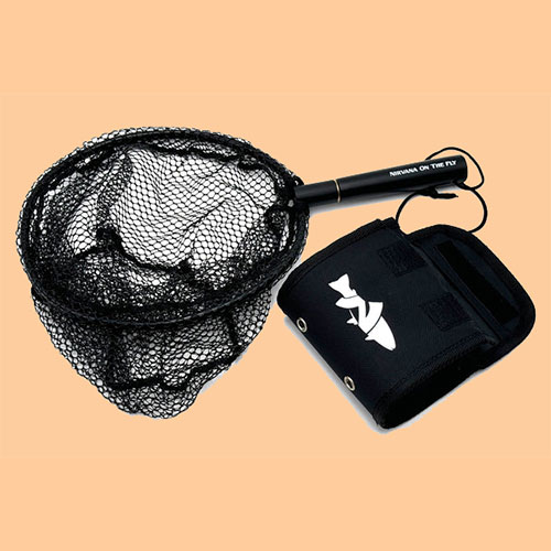 NIRVANA Folding Damo 25cm Creek Net w/Rubber Coated Netting