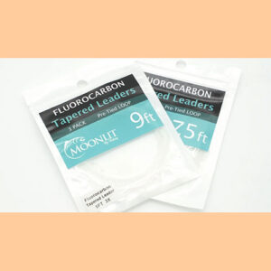 Moonlit Fluorocarbon Tapered Leaders with Knotted Loop