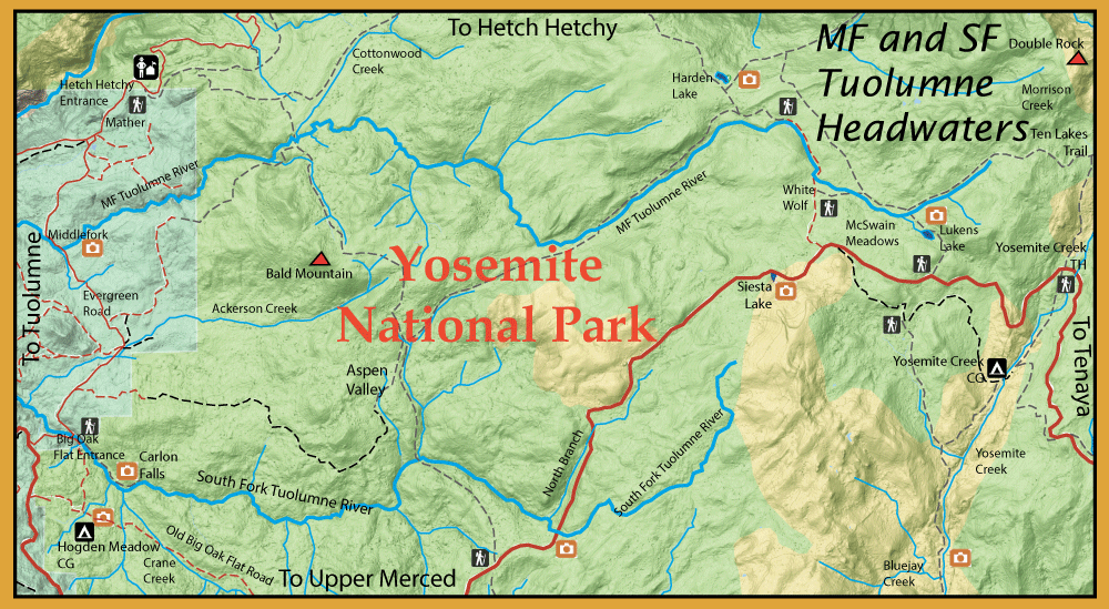 MF and SF Tuolumne River