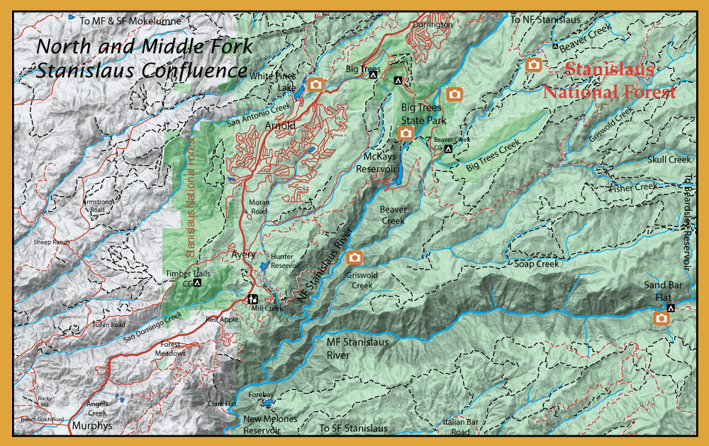 NF and MF Stanislaus confluence