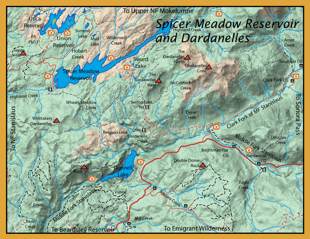 Spicer Meadows Reservoir and Dardanelles