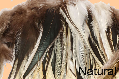 Badger Saddle Hackle Natural